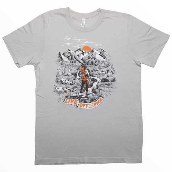 Canvas Women's Gray Graphic T-Shirt SZ M